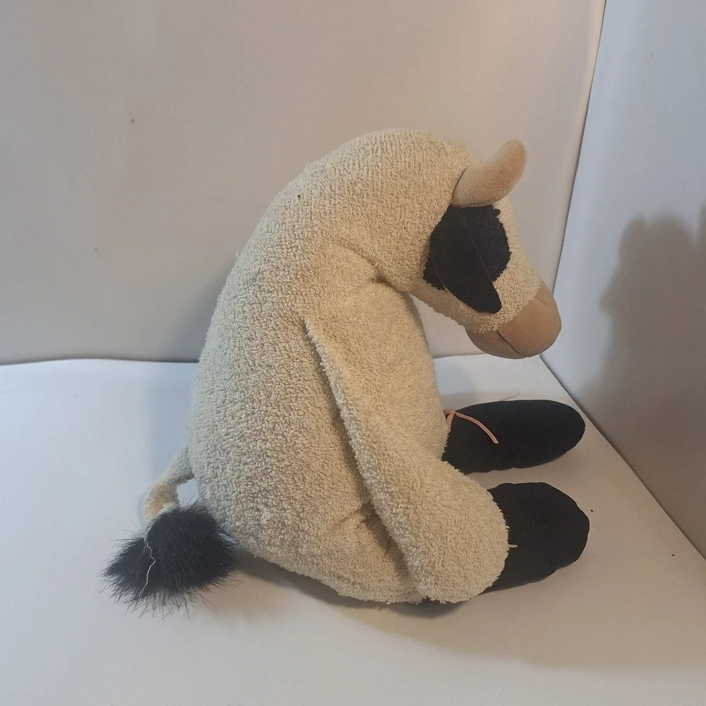 Vintage 1998 Manhattan‎ Toy Company Tip Toes Cletus Cow RARE Stuffed Animal